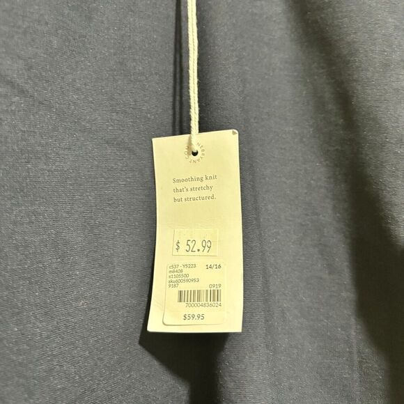 Lane Bryant Womens Cassic Ponte Trouser Pants 14R Navy Blue High Rise Stretchy - Picture 5 of 11